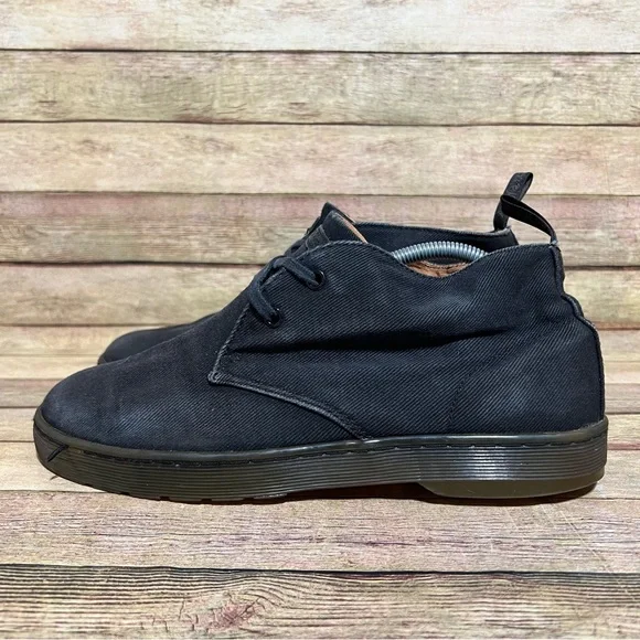 Martens Shoes Dr Martens Black Denim Mayport Chukka Boots